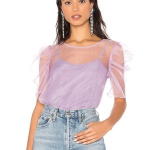 Amanda Uprichard x Revolve Organza Top